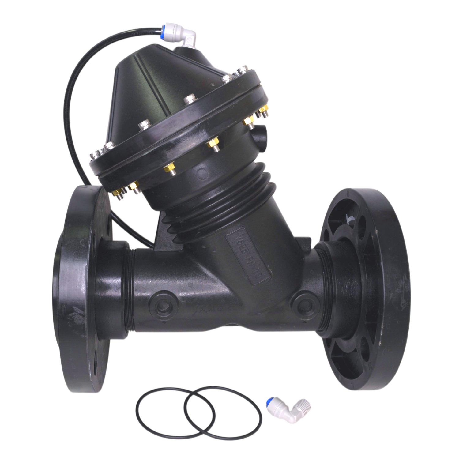 Y526 (YCB80) диафрагменный клапан 2,5″ DN65 NC нормально-закрытый фланец — изображение 2